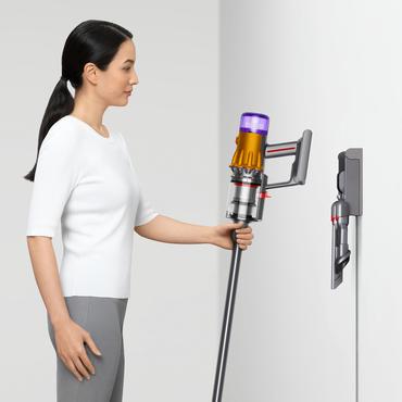 Dyson V12 Slim Absolute 2-i-1 stangst&oslash;vsuger Batteri Dry Hygiejnefilter Posel&oslash;s Nikkel, Lilla