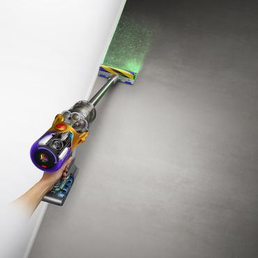Dyson V12 Slim Absolute 2-i-1 stangst&oslash;vsuger Batteri Dry Hygiejnefilter Posel&oslash;s Nikkel, Lilla