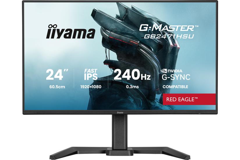 iiyama G-MASTER GB2471HSU-B1 computersk&aelig;rm 60,5 cm (23.8") 1920 x 1080 pixel Fuld HD Sort