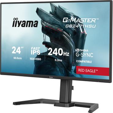 iiyama G-MASTER GB2471HSU-B1 computersk&aelig;rm 60,5 cm (23.8") 1920 x 1080 pixel Fuld HD Sort