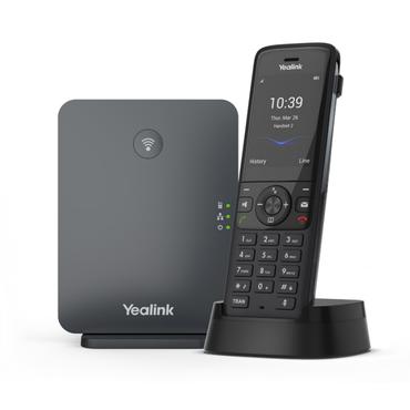 Yealink W78P - ledningsfri VoIP-telefon - med Bluetooth gränssnitt med opkalds-ID - 3-vägs opkaldskapacitet