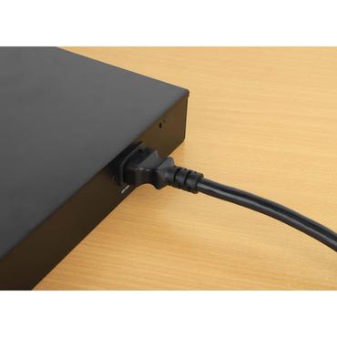 Manhattan 301312 el-ledning Sort 3 m C13 forbinder C14 forbinder