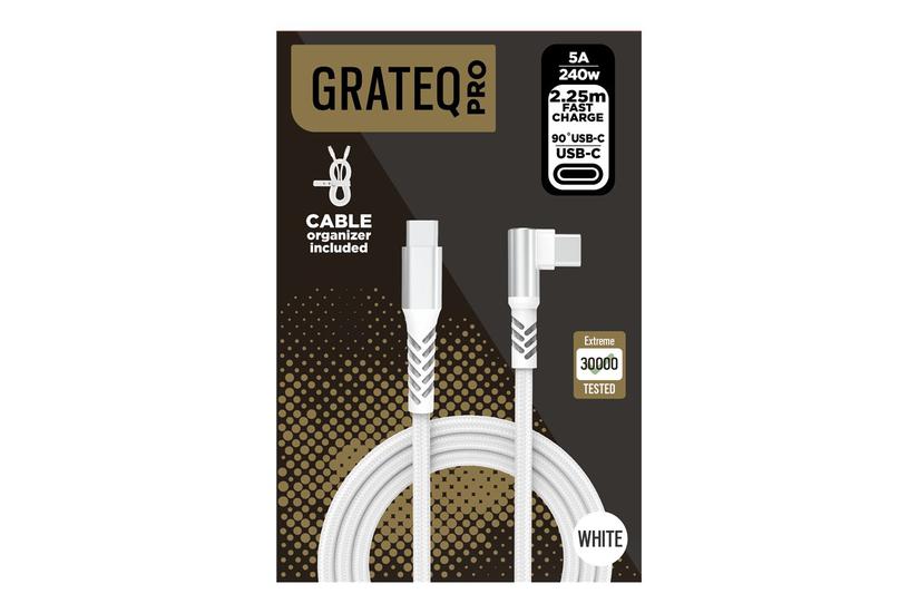 SCREENOR USB-kabel - 2.25 m - USB Type-C - USB Type-C - Hvid