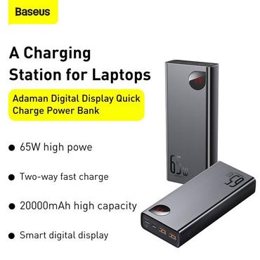 Baseus PPIMDA-D01 powerbank Polymer 20000 mAh Sort