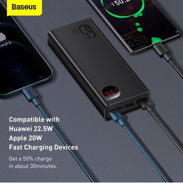 Baseus PPIMDA-D01 powerbank Polymer 20000 mAh Sort