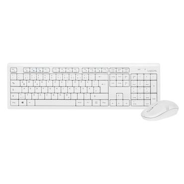 LogiLink ID0104W tastatur Mus inkluderet USB Tysk Hvid