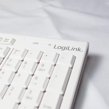 LogiLink ID0104W tastatur Mus inkluderet USB Tysk Hvid