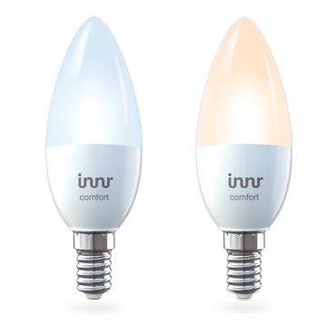Innr Smart Comfort - LED-lyspære - form: stearinlys - E14 - 5.8 W - køligt dagslys/varmt hvidt lys - 2200-5000 K (pakke med 2)