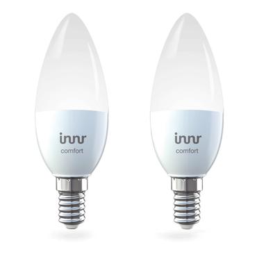 Innr Smart Comfort - LED-lyspære - form: stearinlys - E14 - 5.8 W - køligt dagslys/varmt hvidt lys - 2200-5000 K (pakke med 2)