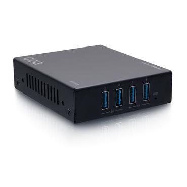 C2G Superbooster 4-Port USB Over Cat6a Extender Kit - USB-f&ouml;rl&auml;ngningskabel - USB 3.2 Gen 1