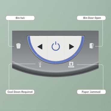 Leitz IQ OptiMax Home Office 225 mikromakulering makualtor P5 15 L - Hvid