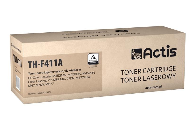 Actis Tonerpatron TH-F411A (erstatning HP 410A CF411A; Standard; 2300 sider; blå)