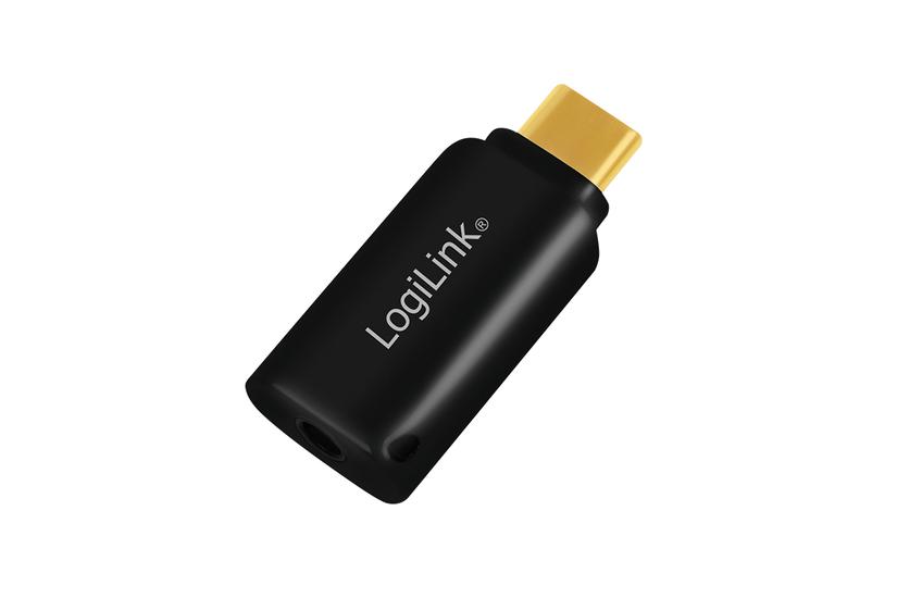 LogiLink UA0356 kabel k&oslash;nsskifter USB-C 3.5 mm Sort