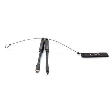 C2G Universal 4K HDMI Dongle Adapter Ring with Color Coded Mini DisplayPort and USB-C - videoadaptersats - Mini DisplayPort / HDMI / USB-C