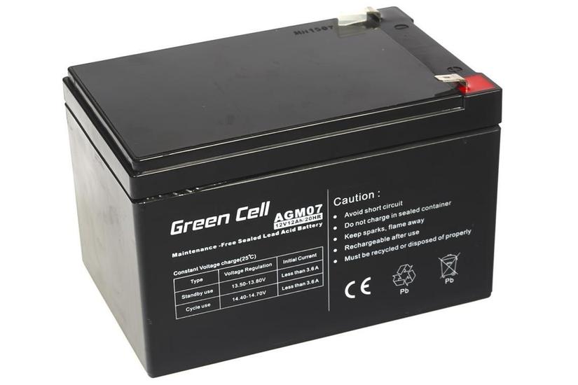 Green Cell - UPS-batteri - Bly-syra - 12 Ah