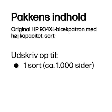HP 934XL - Højtydende - sort - original - blækpatron