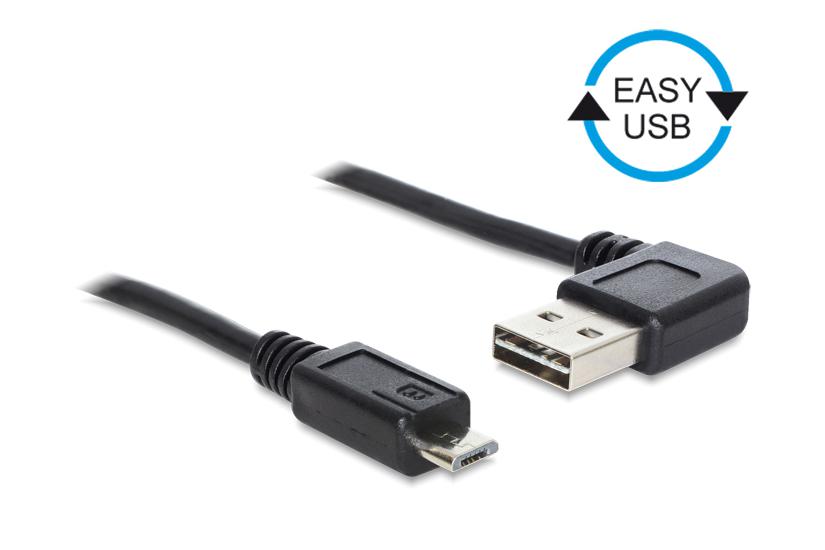 Delock Easy - USB-kabel - USB til Micro-USB Type B - 50 cm