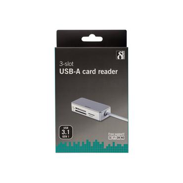 DELTACO USB 3.0 Kortlæser
