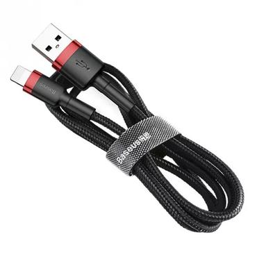 Baseus CALKLF-C19 Lightning kabel 2 m Sort, Rød