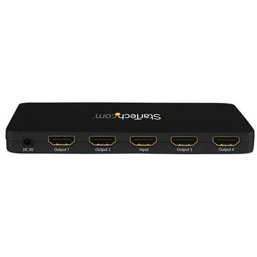 StarTech.com 4K HDMI Splitter - 4k 30Hz - 4 Port - Aluminum - Backward Compatible - HDMI Multi Port - HDMI Hub (ST124HD4K) - video-/audioswitch - 4 porte