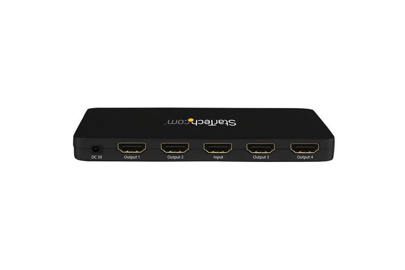 StarTech.com 4K HDMI Splitter - 4k 30Hz - 4 Port - Aluminum - Backward Compatible - HDMI Multi Port - HDMI Hub (ST124HD4K) - video-/audioswitch - 4 porte