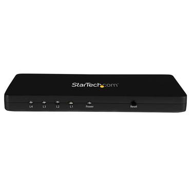 StarTech.com 4K HDMI Splitter - 4k 30Hz - 4 Port - Aluminum - Backward Compatible - HDMI Multi Port - HDMI Hub (ST124HD4K) - video-/audioswitch - 4 porte