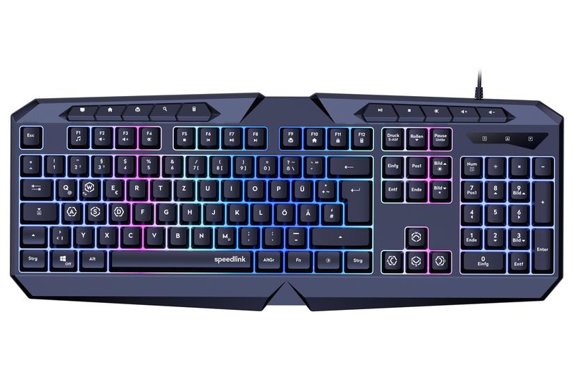 SPEEDLINK Gaming Tastatur LUDICIUM RGB Rainbow schwarz retail