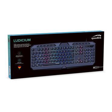SPEEDLINK Gaming Tastatur LUDICIUM RGB Rainbow schwarz retail