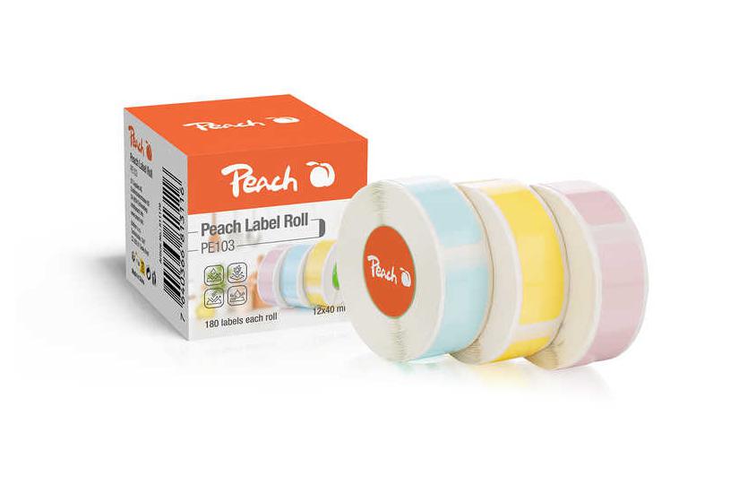 Peach Label Roll PE101 3 color