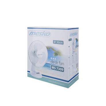 Mesko MS 7309 Desk fan, Diameter 30cm, 3 speed settings, Up-down adjustment, Stable base, Power 40W