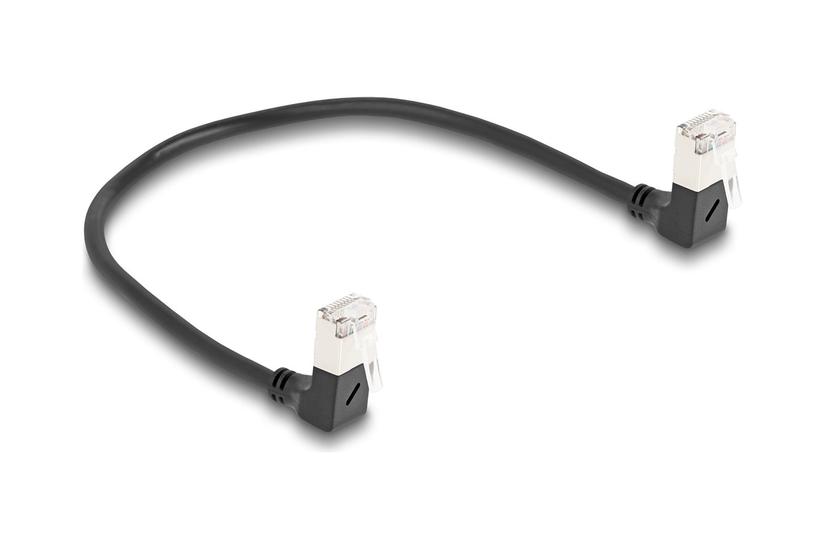 Delock netv&aelig;rkskabel - 25 cm - sort