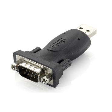 Equip 133382 kabel k&oslash;nsskifter USB A RS-232 Sort