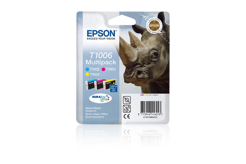 Epson T1006 Multipack - 3 pakker - gul, cyan, magenta - original - bl&aelig;kpatron