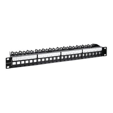 Qoltec patch-panel - 1U - 19" - solidt stål