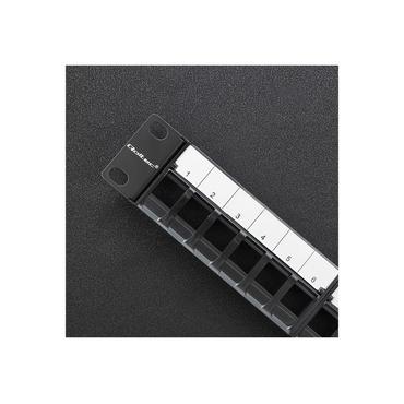 Qoltec patch-panel - 1U - 19" - solidt stål