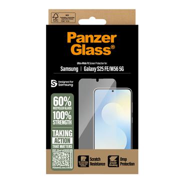 PanzerGlass &reg; Sk&aelig;rmbeskyttelse Samsung Galaxy S25 FE 5G | M56 5G | Ultra-Wide Fit