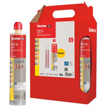 Injektionsmörtel FIS VL 300 T Sixpack (grau, 6 Kartuschen mit je 300ml)