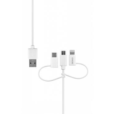 DELTACO Lightning-kabel - Lightning / USB 2.0 - 1 m