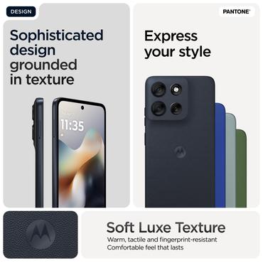 Motorola Moto G56 - pantone svart ostron - 5G peksk&auml;rmsmobil - 256 GB - GSM