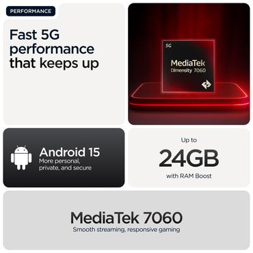 Motorola Moto G56 - pantone svart ostron - 5G peksk&auml;rmsmobil - 256 GB - GSM