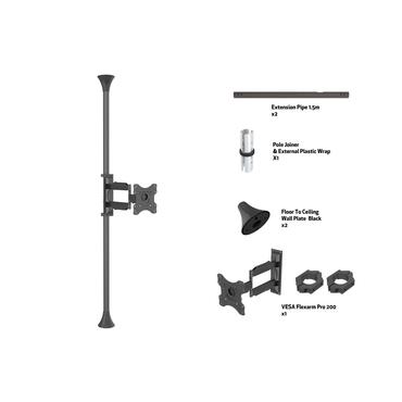 Multibrackets M Floor to Ceiling Mount Pro MBFC1F - monteringssats - för LCD-display - svart