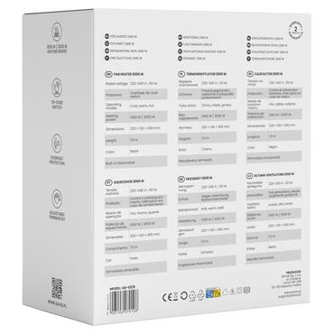 Savio AD-02 W ventilator Hvid