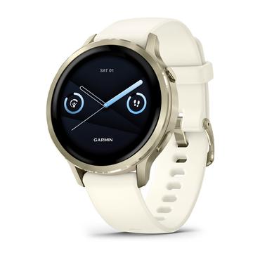 Garmin Venu 4 3,05 cm (1.2") AMOLED 41 mm Digital 390 x 390 pixel Berøringsskærm Guld Wi-Fi GPS (satellit)