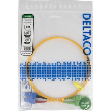 Deltaco SCSC-1-DUA InfiniBand og fiberoptisk kabel 1 m 2x SC Gul
