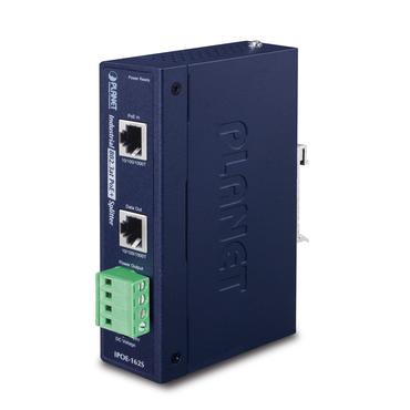 PLANET IPOE-162S netv&aelig;rks-splitter Str&oslash;m over Ethernet (PoE) Bl&aring;