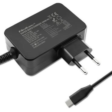 Qoltec GaN POWER PRO - USB-C strømadapter - 3-5A, 5-20V - 100 Watt
