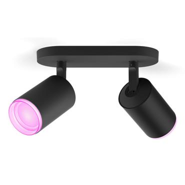 White & Color Ambiance Fugato 2er-Spot (schwarz)