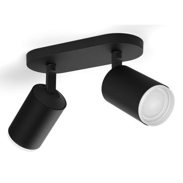 White & Color Ambiance Fugato 2er-Spot (schwarz)