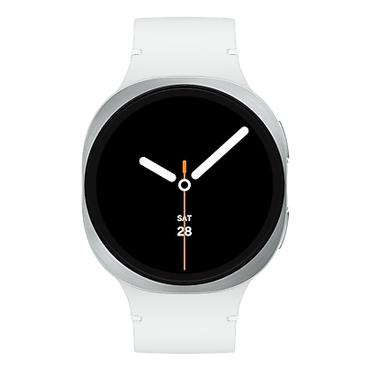 Samsung Galaxy Watch 8 3,81 cm (1.5") AMOLED 44 mm Digital 480 x 480 pixel Berøringsskærm Sølv Wi-Fi GPS (satellit)