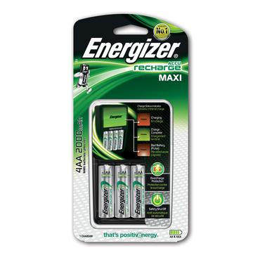 ENERGIZER Lader Compact M/4 AA 2000 mAh Batterier